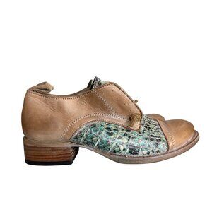 Freebird Womens Mabel Oxford Western Shoe Size 7 Leather Low Heel Shootie
